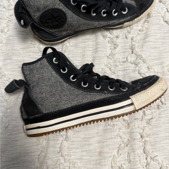 Converse Women’s High Top Elise Faux Fur Sneakers - Picture 4 of 6